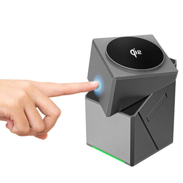 KEEPWIRELESS CubeTrick X 3-in-1 Wireless Charging Station with 15W Fast Charging and MagSafe Compatibility - Image 3